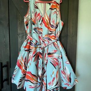 Lane Bryant Floral Fit & Flare Dress